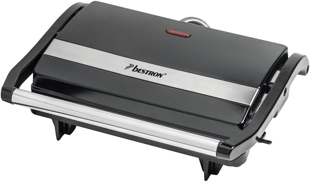 Bestron - Panini Maker série APM - poignée Cool-Touch, revêtement antiadhésif, bac récupérateur - 700W - APM123Z