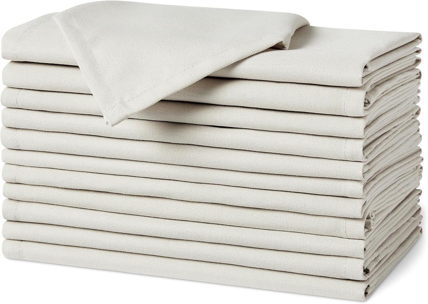 maxxidealz Basics - serviettes tissu réutilisables 43x43 cm - antitaches et infroissables