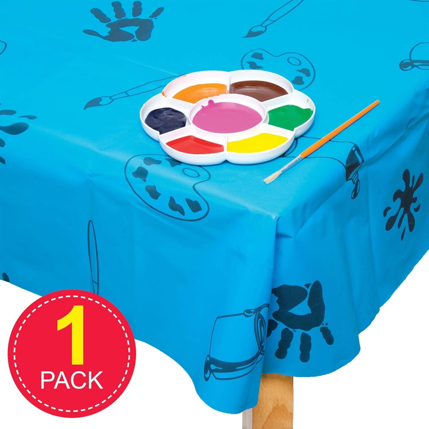 Baker Ross - nappe anti-éclaboussure bleu - 1 pièce - idéale arts créatifs enfants AC773