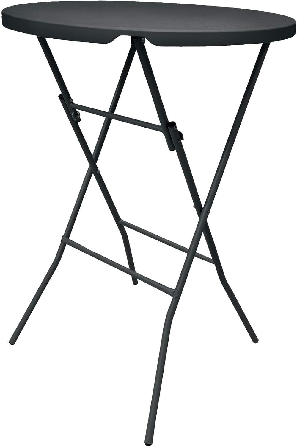 WERKA PRO - Mange debout série gris - Ø80 cm - table haute élégante