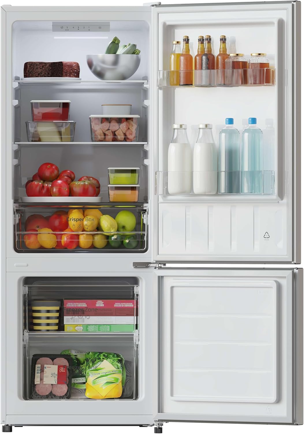 Cecotec - Bolero CoolMarket Combi - 169cm, 117L, Fast Cooling, classe E, 205 DF