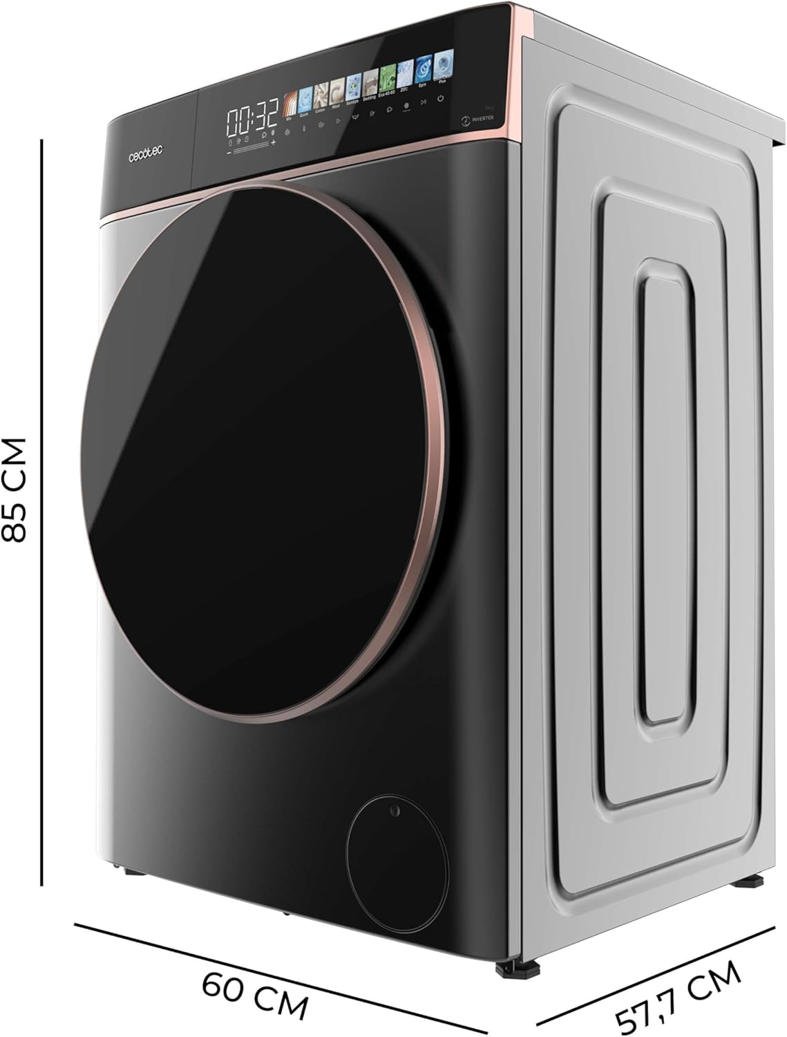 Cecotec - Bolero DressCode 9900 - 9kg, 1400 tr/min, écran 10,3