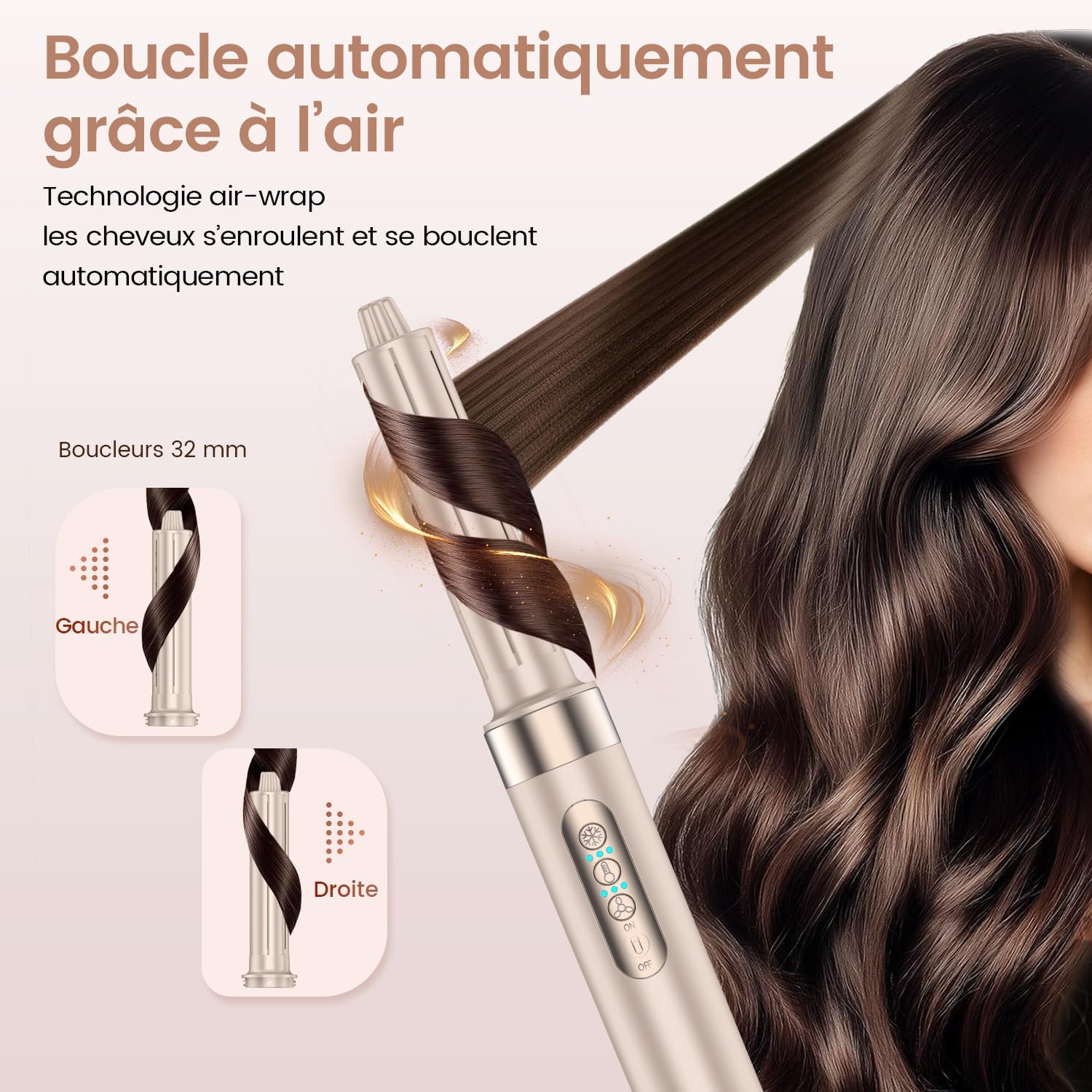 Brosse soufflante 8-en-1 - 110 000 tr/min, ionique, séchage rapide