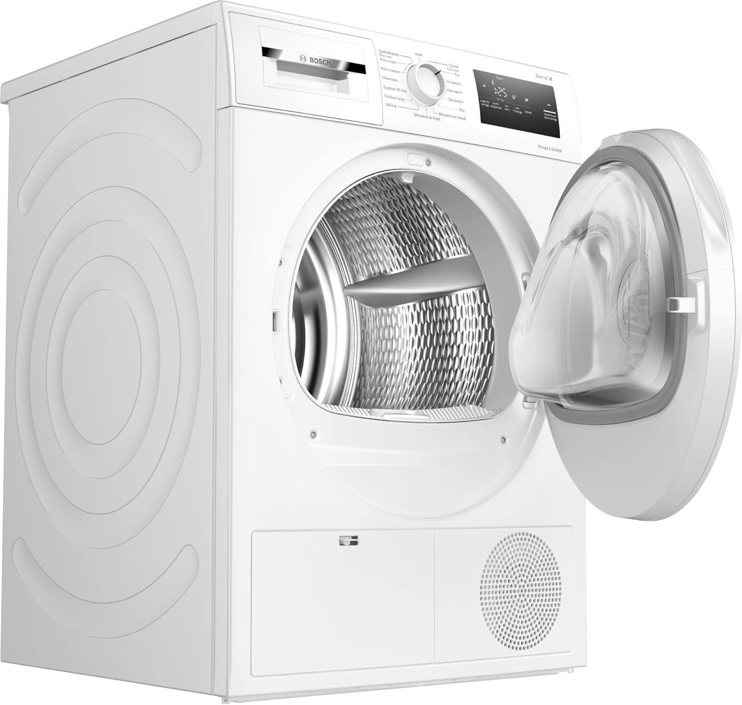 Bosch - Sèche-linge Série 4 - 8 kg, pompe à chaleur, blanc, WTH8300DFR