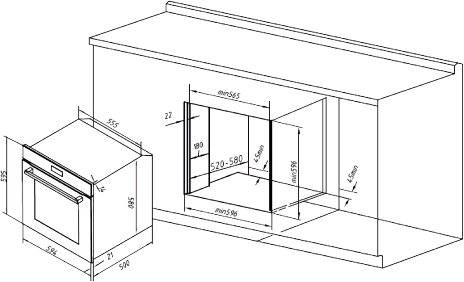 Cecotec - Bolero Hexa Glass Black - 77L, 2800W, vapeur, minuterie, C136000