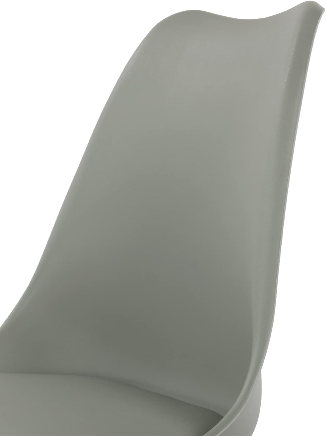 Eggree - Lot de 2 chaises design, hêtre massif, confort, gris, EGGREE