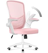 naspaluro Chaise de Bureau, Chaise de Bureau Ergonomique avec Accoudoirs Rabattables à 90°, Souti...