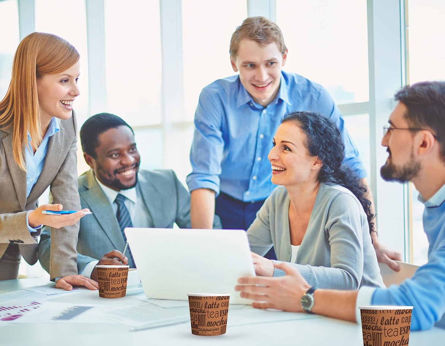 Caramont - 4 Oz Espresso - gobelets carton résistants chaleur, 1000 pièces