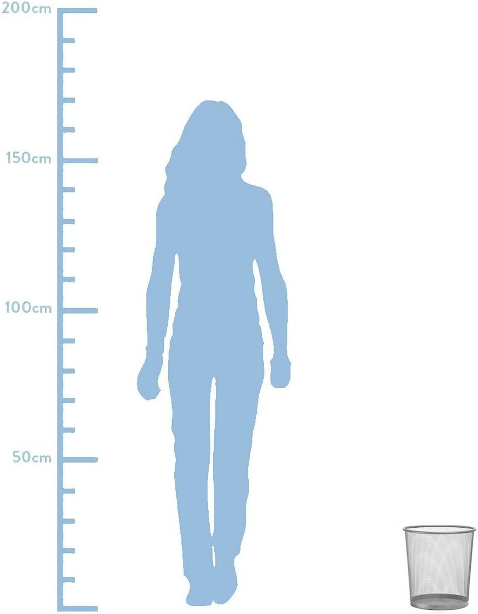 D.RECT - corbeille à papier treillis - 266x218x280mm - 12L argent