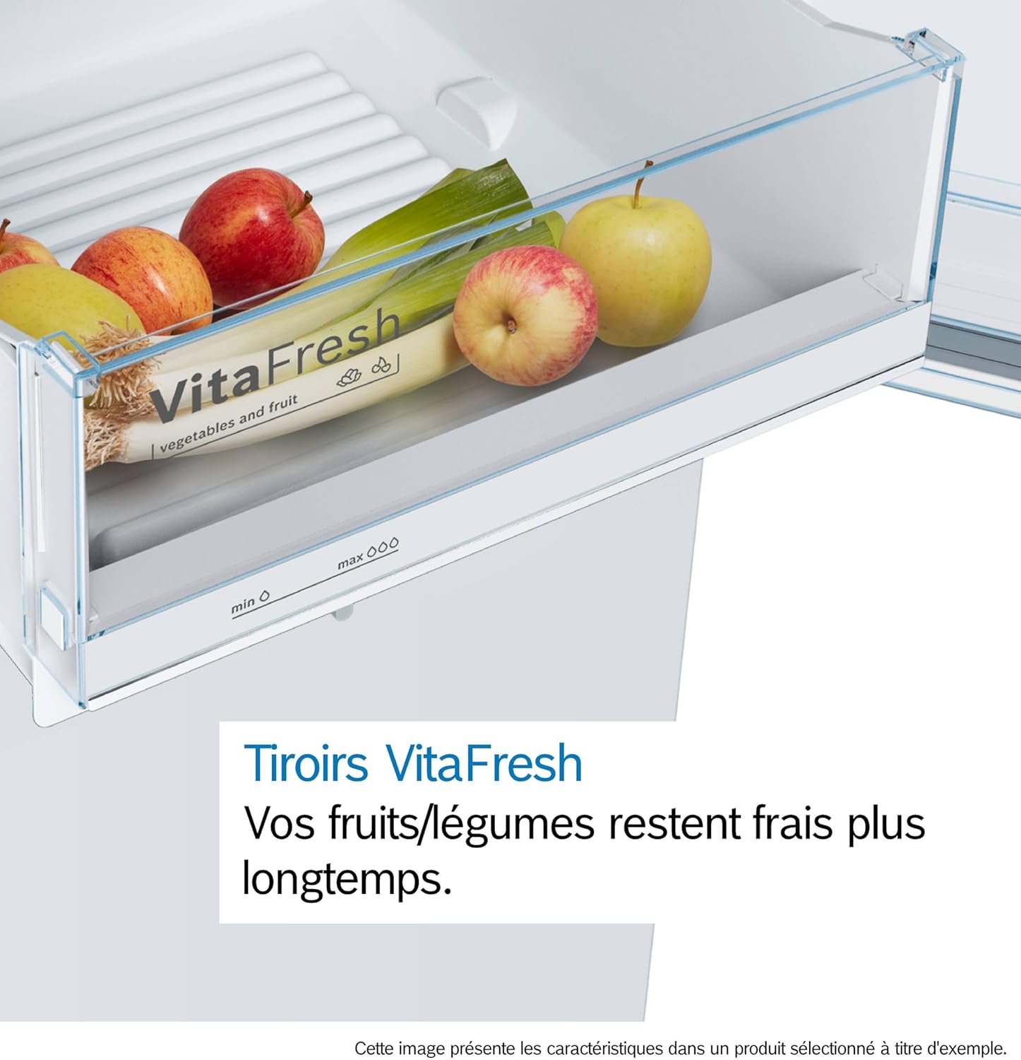 Bosch - réfrigérateur Série 4 - 176x60 cm - VitaFresh, 324L - KSV33VWEP