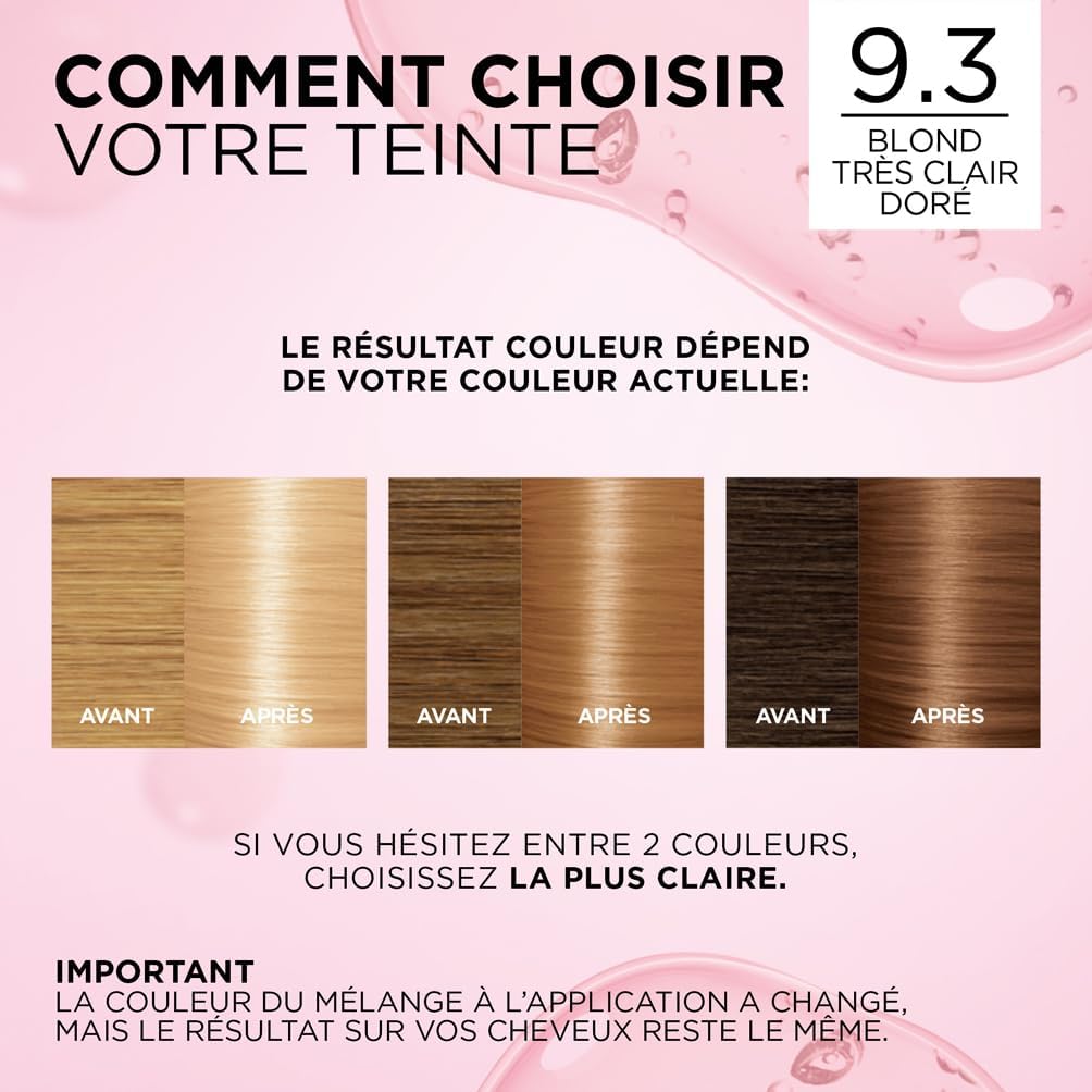 L'Oréal - Excellence Crème - Blond Très Clair Doré - Triple Soin, Couvre 100% cheveux blancs