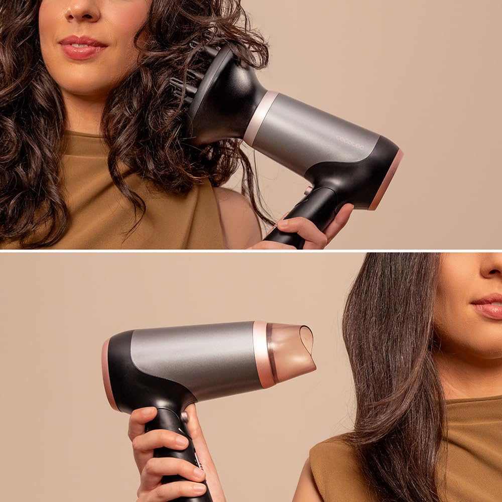 Cecotec - IoniCare Power&Travel - compact pliable, 2400W, ions, accessoires