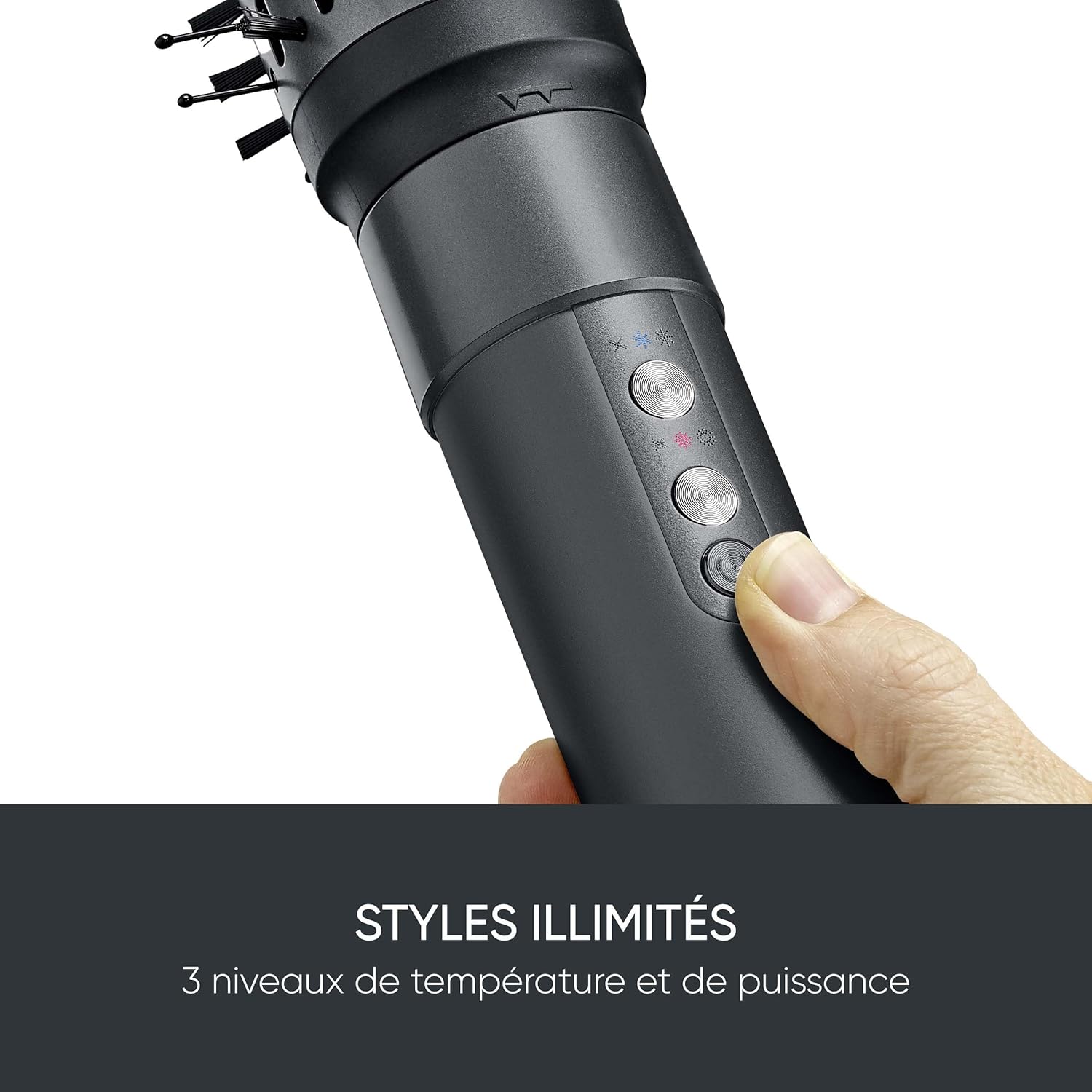 SEVERIN - Brosse soufflante Multi Style 5en1, 1500W, ionique, WL 0684