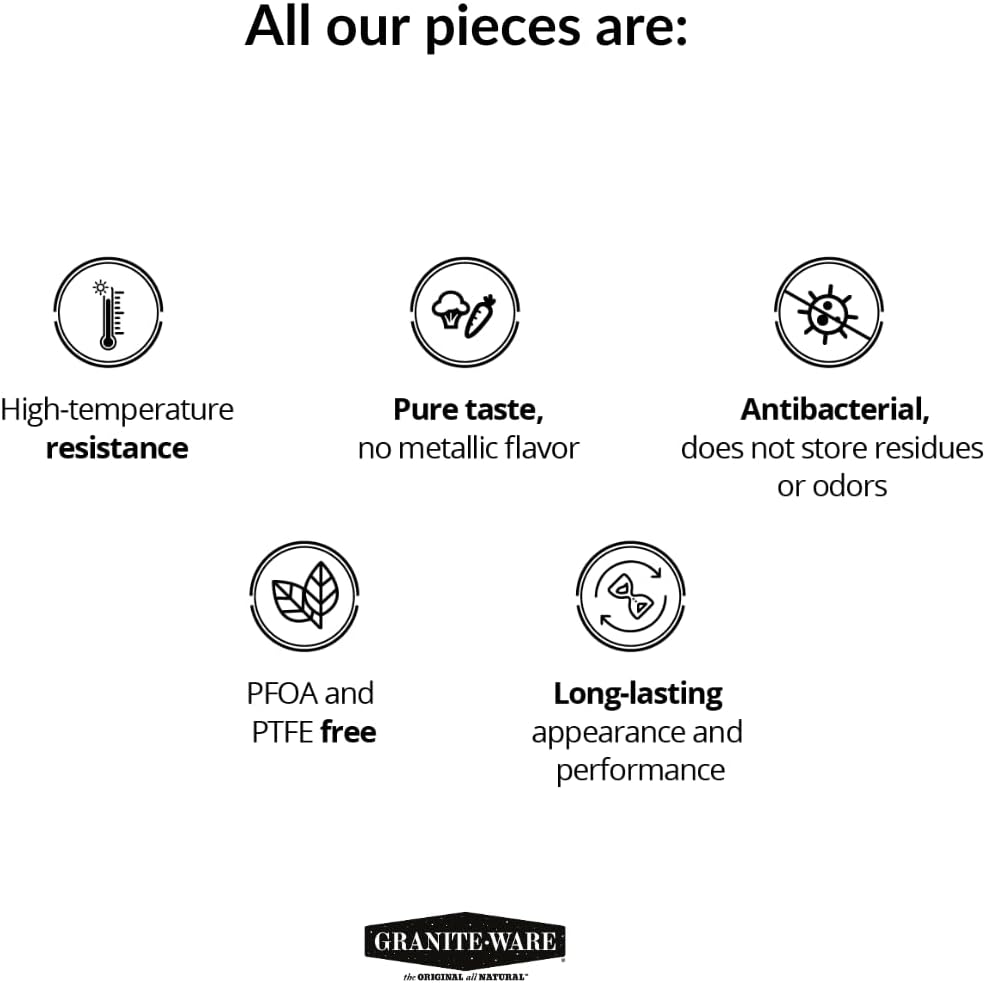 Granite Ware - Roaster 6106 - 33x20x11 cm - Acier carbone noir