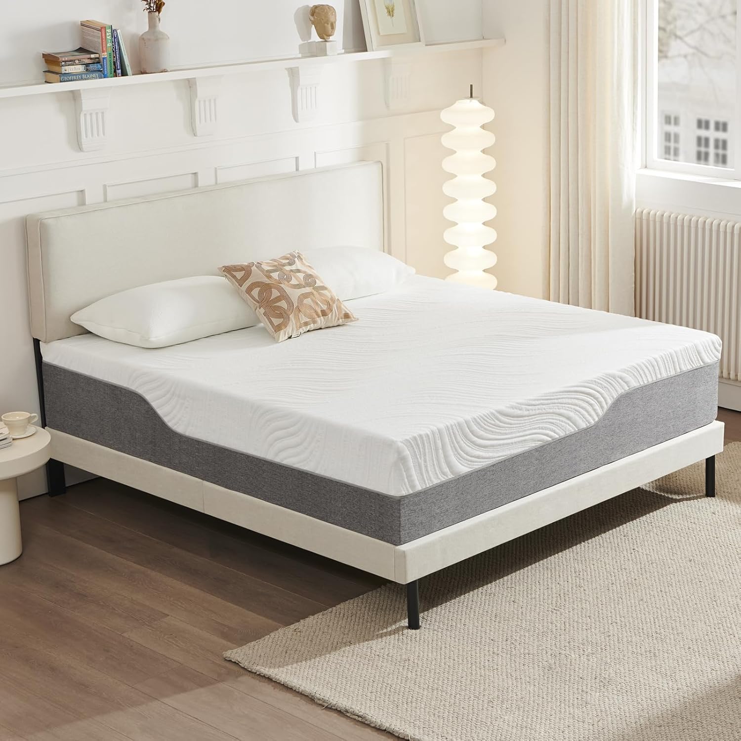 Matelas - 140x190cm - 22cm, soutien équilibré, housse lavable