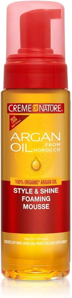 Creme of Nature - Argan Oil Mousse - 207ml - Brillance, hydratation, cheveux bouclés