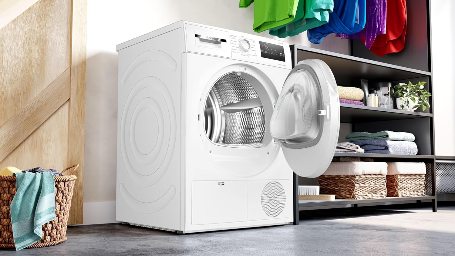 Bosch - Sèche-linge Série 4 - 8 kg, pompe à chaleur, blanc, WTH8300DFR