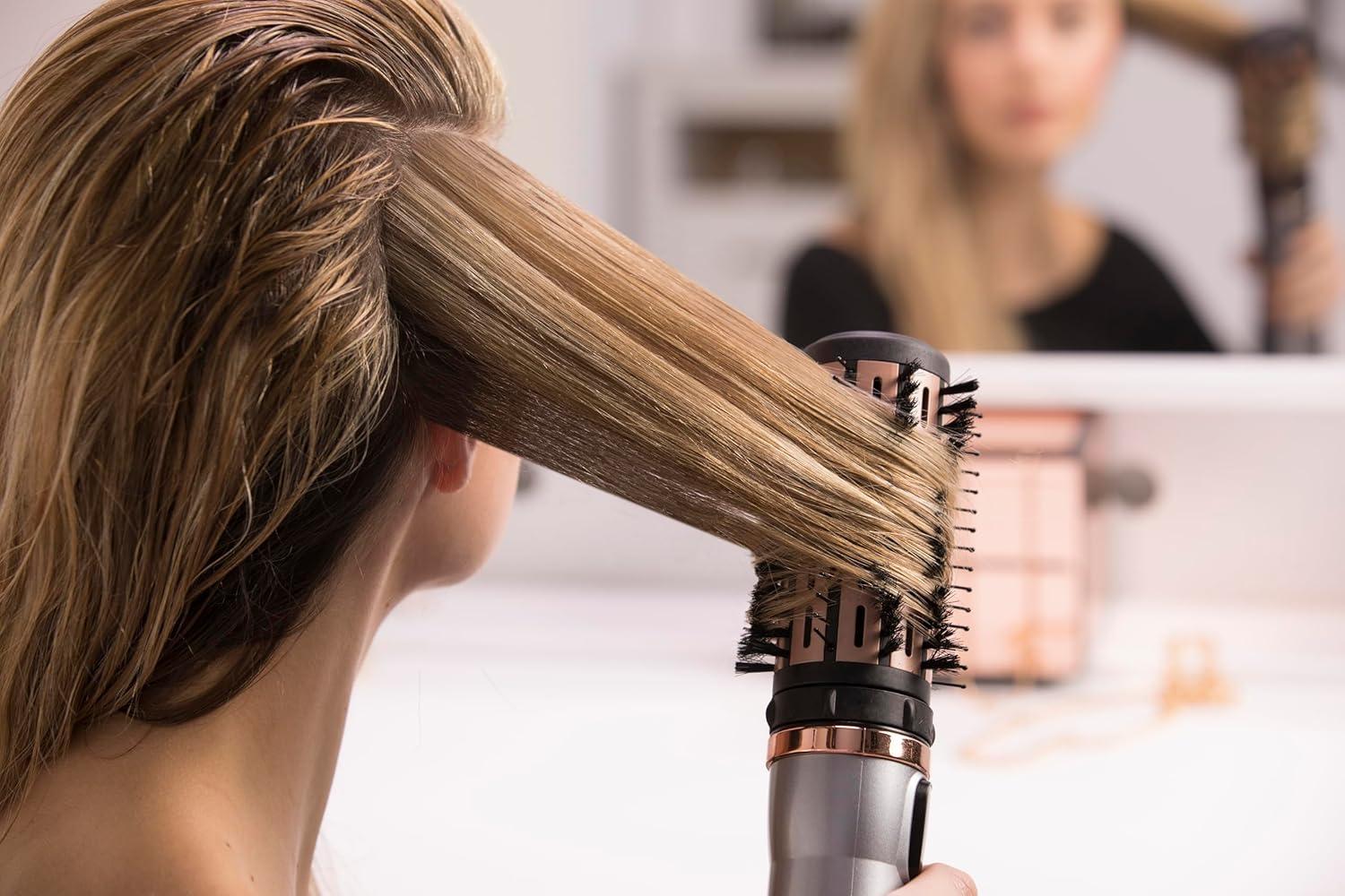 Remington - Brosse soufflante Keratin Protect - 1000W, céramique, 3 accessoires - AS8811