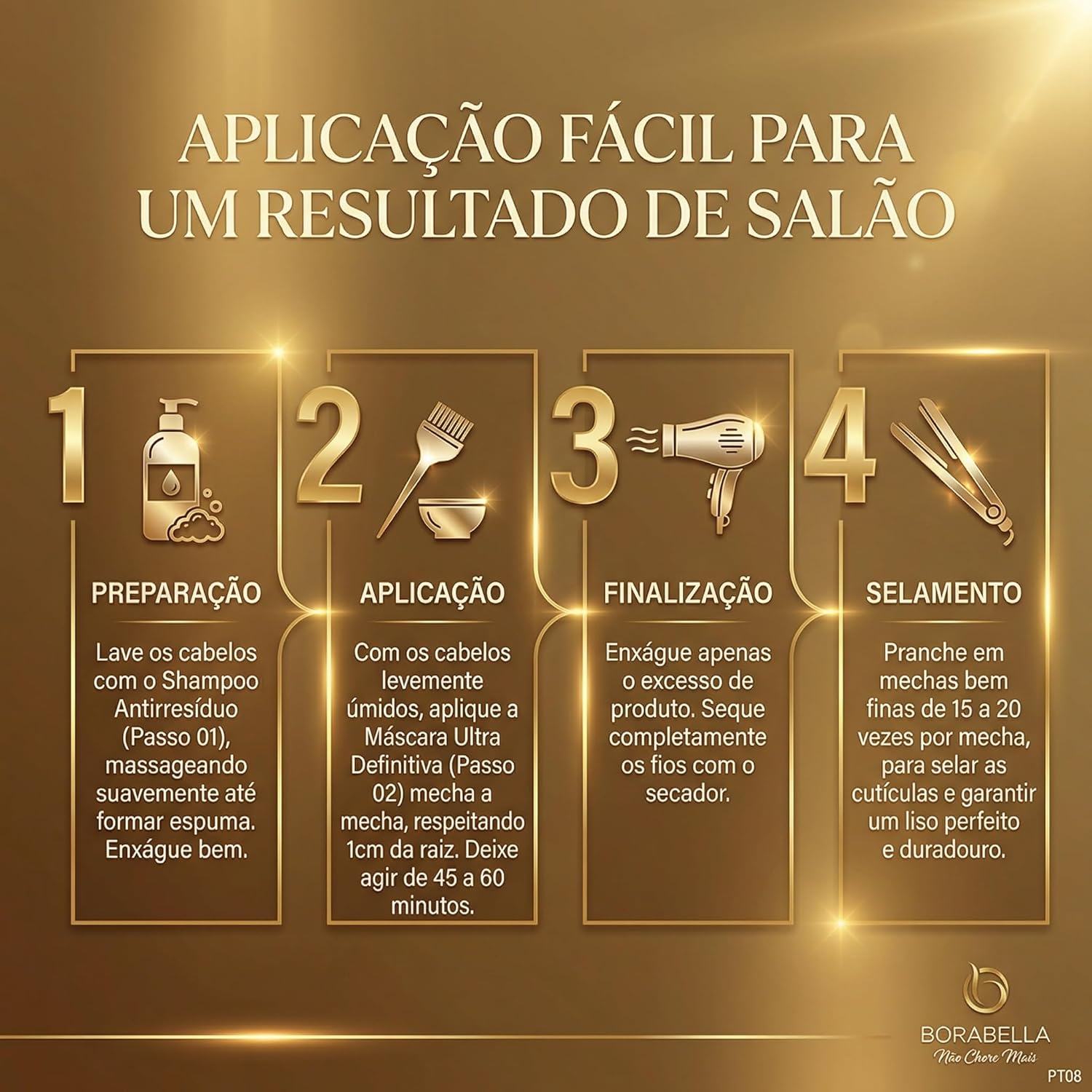 Borabella - Não Chore Mais - coffret 2x1000ml - lissage pro sans formaldéhyde