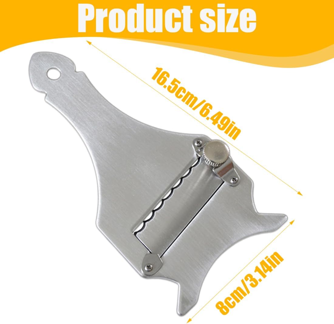 Trancheur de truffes inox réglable, lame ajustable, trou suspension