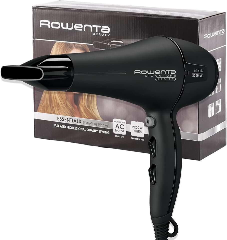 Rowenta - Signature Pro - compact - sèche-cheveux puissant noir