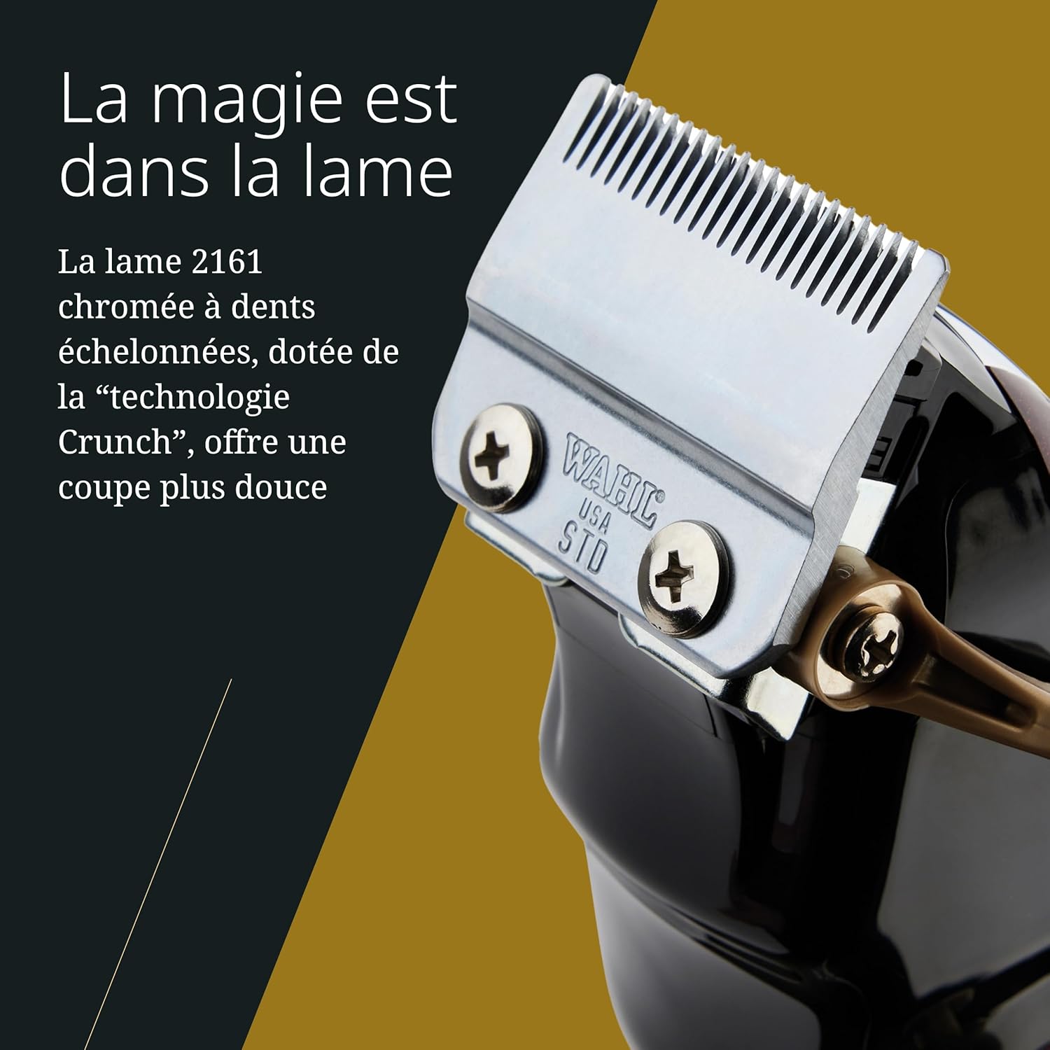 Wahl - Magic Clip Série - tondeuse sans fil, rouge, coupe précise