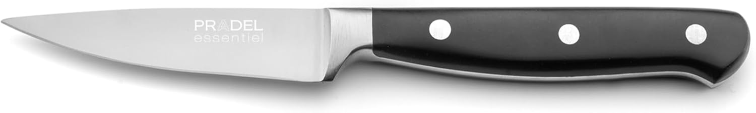 Couteau d'office - Blason - lame 9cm, inox 13C, finition satinée, noir