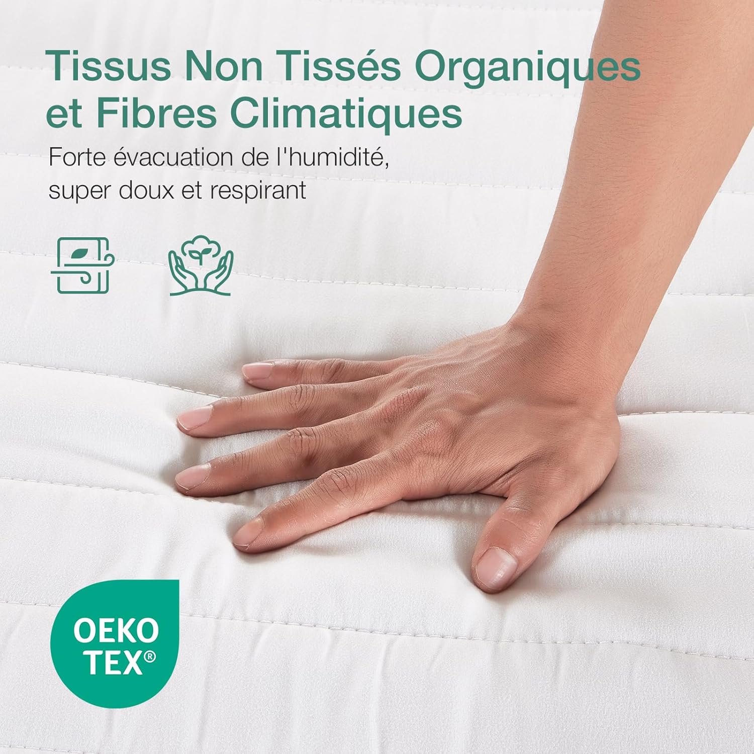 Novilla - Matelas mousse 7 zones - 160x200 cm - Housse amovible - 16 cm