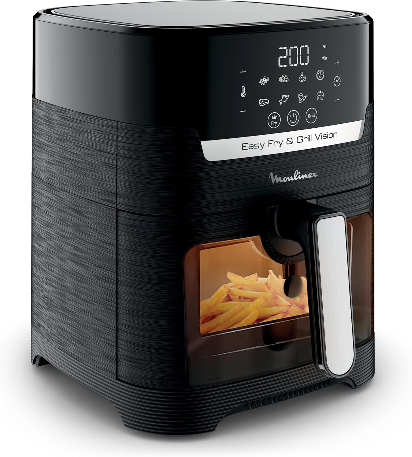Moulinex - Easy Fry & Grill Vision - 4,6L - friteuse sans huile XL, écran tactile, fenêtre amovible, EZ506820