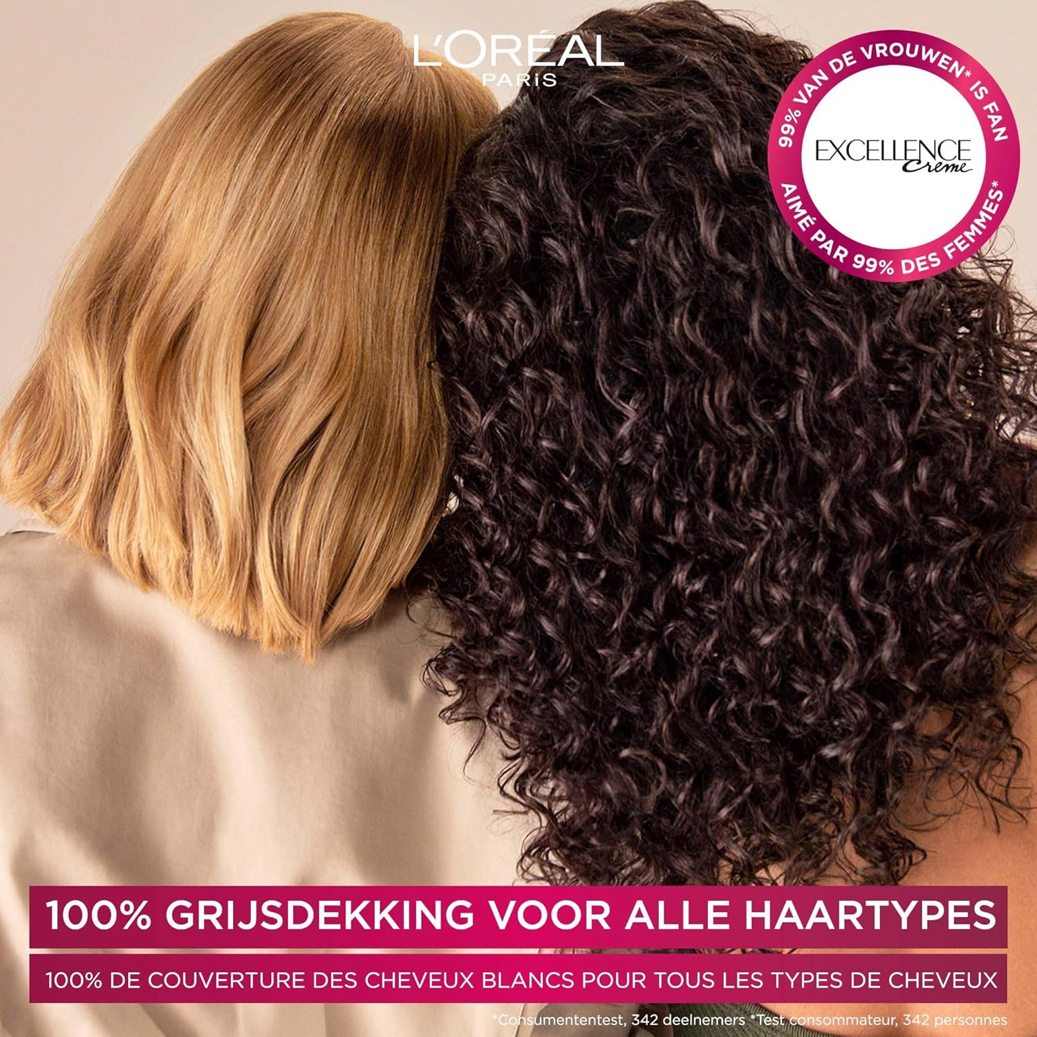 L'Oréal - Excellence 4.3 - Coloration cheveux, lot de 2, brun doré