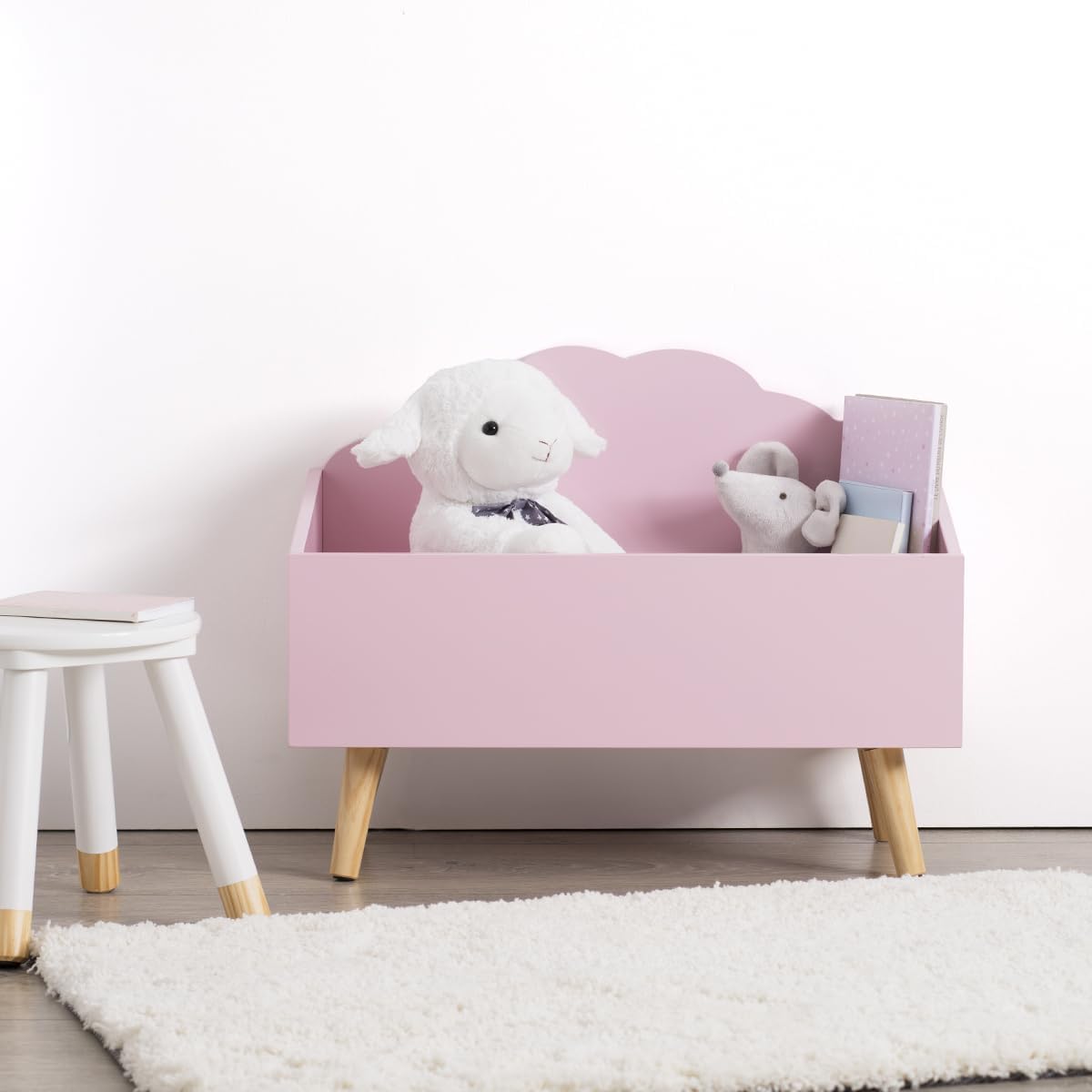 Atmosphera - Coffre Nuage rose - rangement enfant - design doux