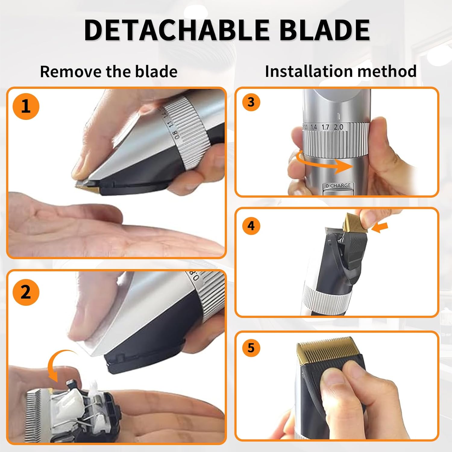 Couteau de Remplacement tondeuse cheveux – lot de 3 – largeur standard – compatible Panasonic, coupe précise, WER9902