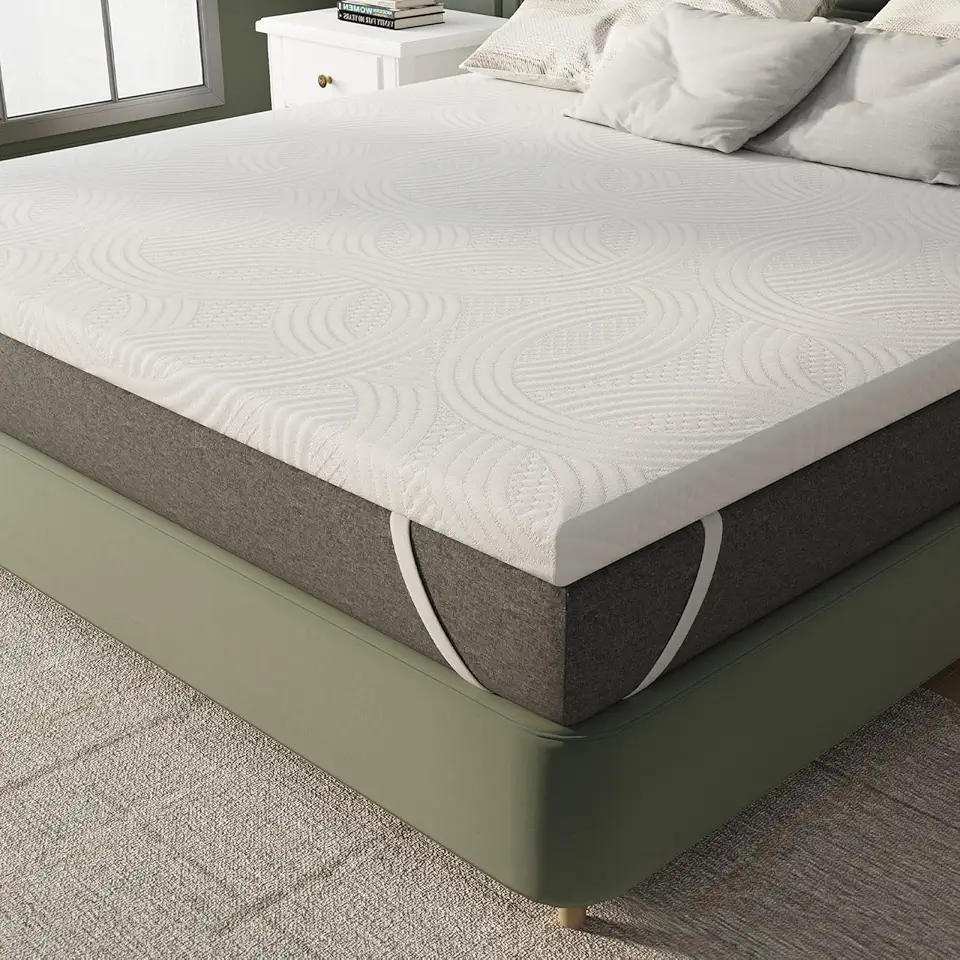 Novilla - surmatelas confort 140x190 - 5cm mousse certifiée, doux et lavable