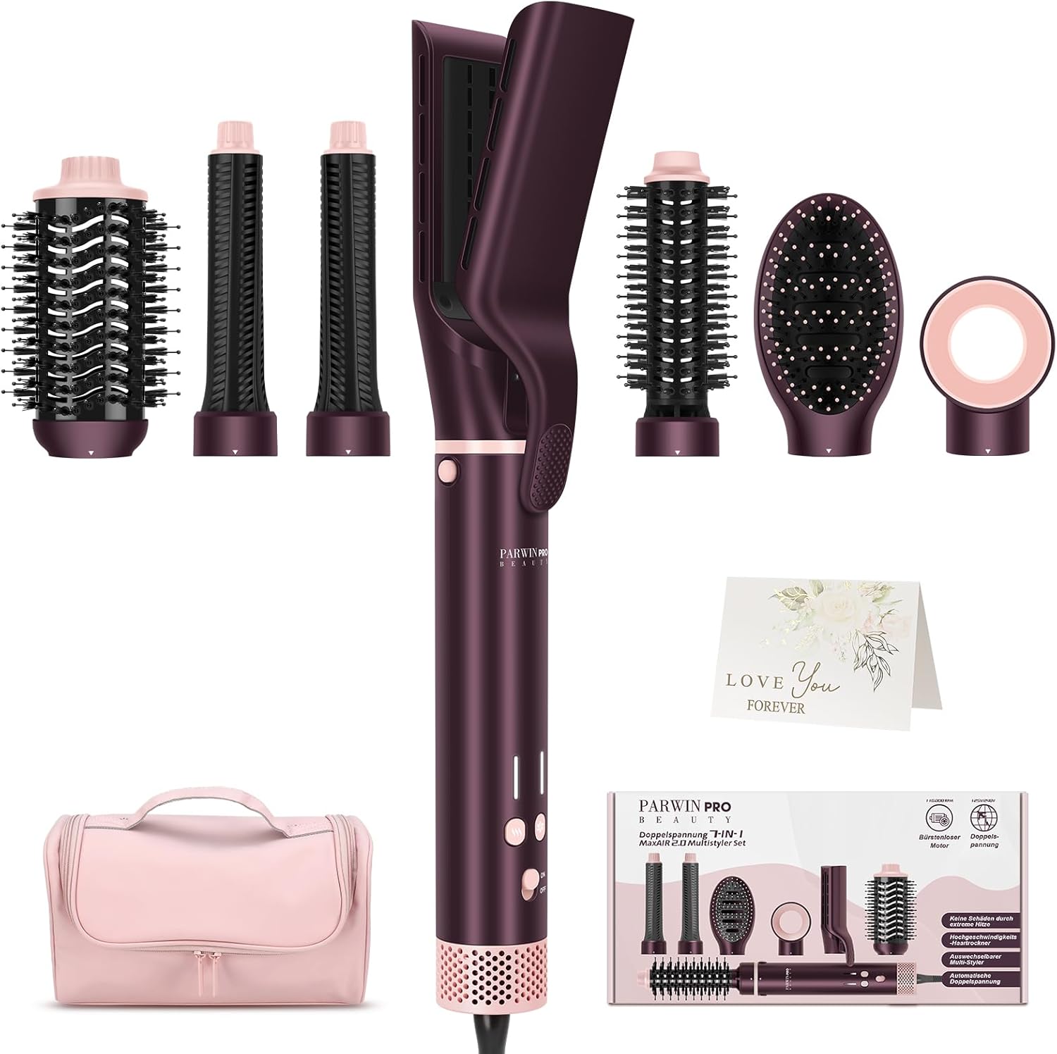 AirStyler 7 en 1 MaxAIR 2.0 - lisseur sèche-cheveux 110,000 RPM - double tension - fer à friser automatique - MaxAIR2.0