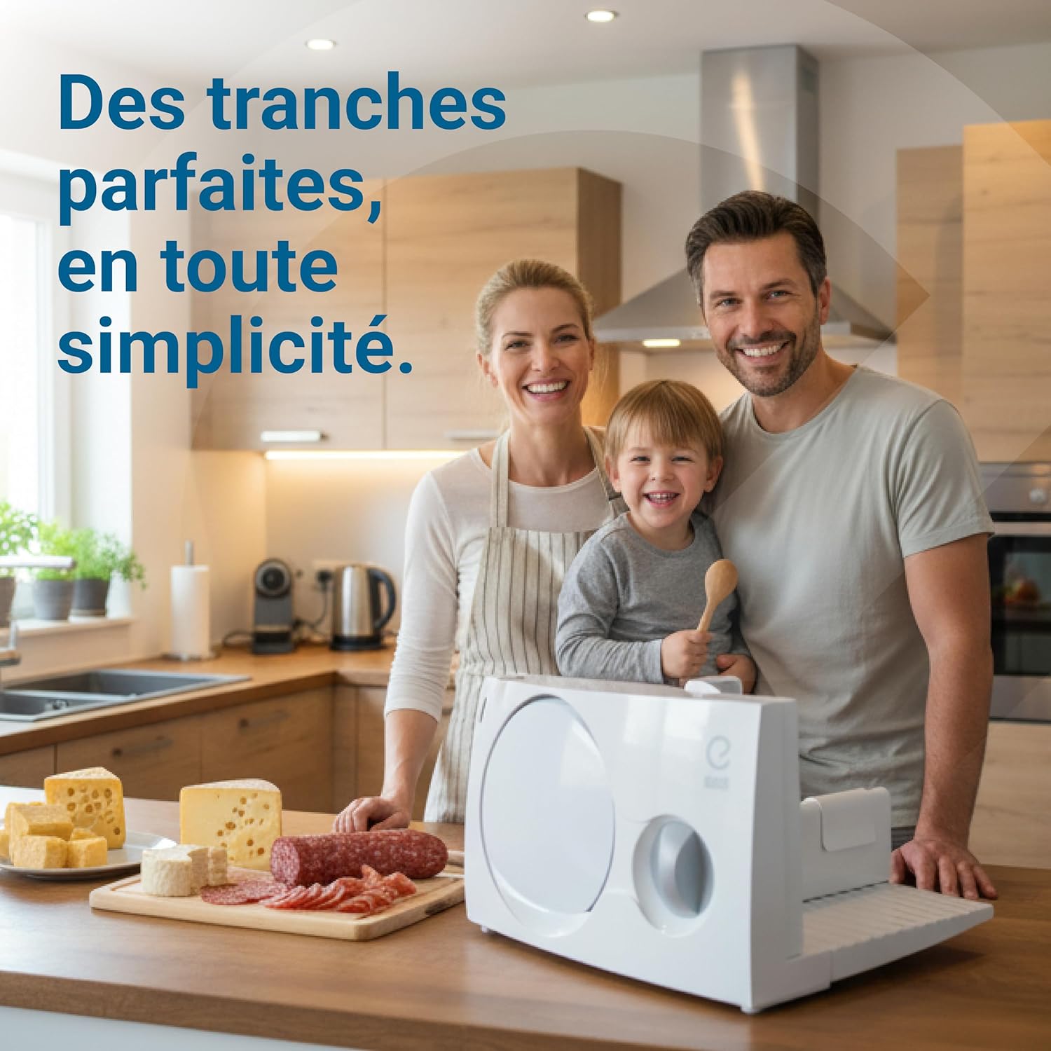 EUREL - trancheuse électrique RS44 - lame 170 mm - épaisseur réglable, moteur 80W