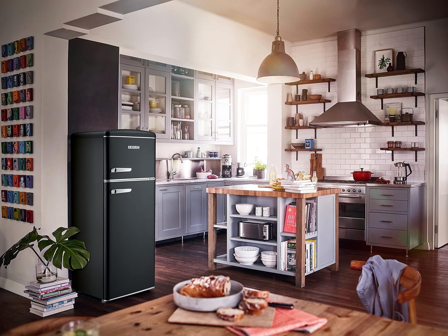 SEVERIN - Rétro 2 portes - 55cm - 206L - Classe E - Veggibox - RKG 8932