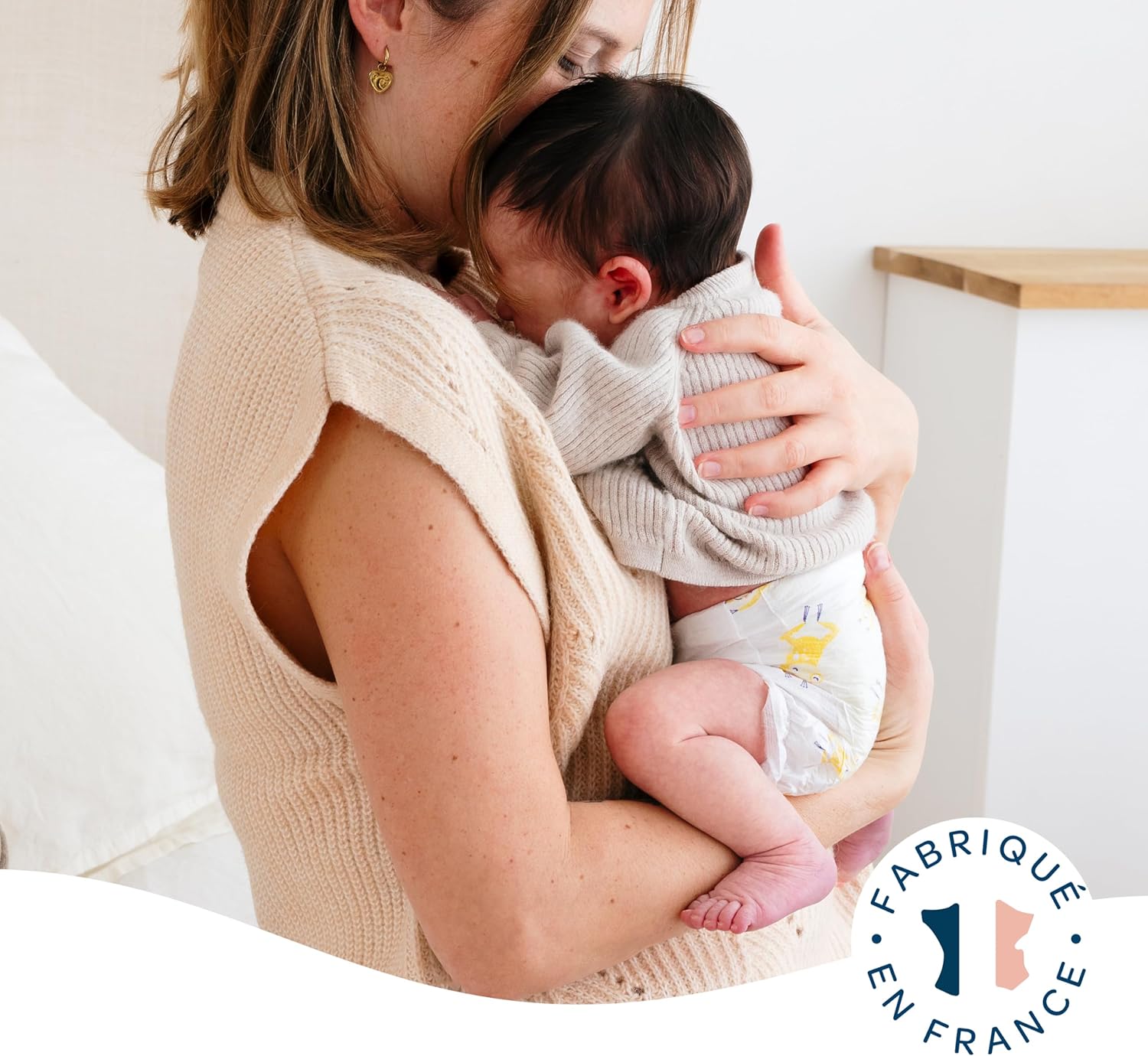 Biolane - couches bébé taille 1 (2-5 kg) - ultra-absorbantes, confort, jusqu'à 12h au sec, pack 162