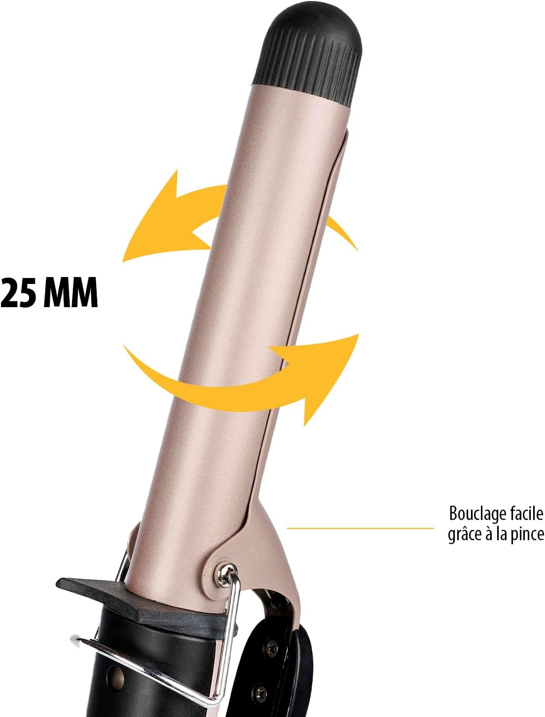 Tristar - Fer à boucler HD-2421 - 2,5 cm - céramique, 180°C, cordon 360°