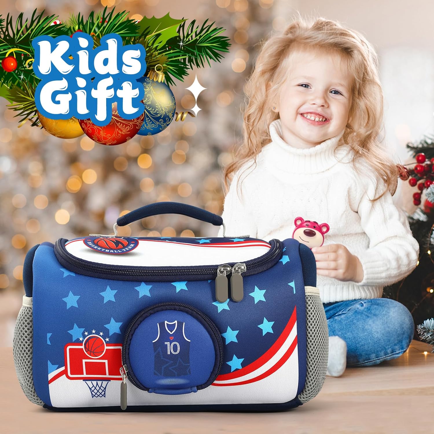 Étui de transport - kit Toniebox 1&2 - rangement figurines, accessoires - bleu, compact