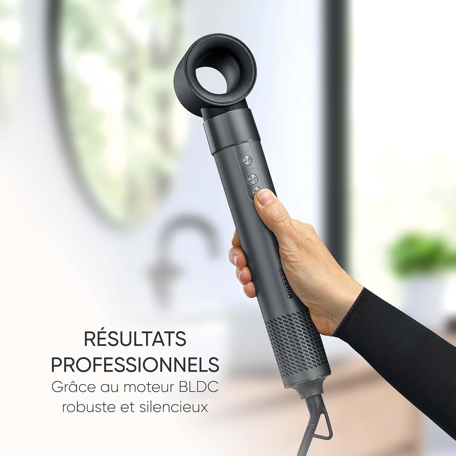 SEVERIN - Brosse soufflante Multi Style 5en1, 1500W, ionique, WL 0684