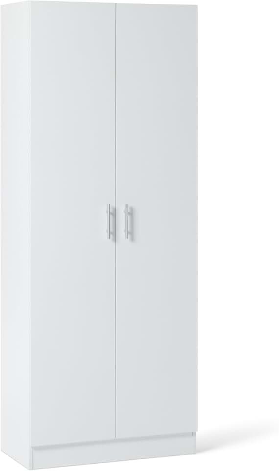 maxxidealz Basics - armoire de rangement cuisine - 60x31,5x152,5 cm - 2 portes, étagères ajustables