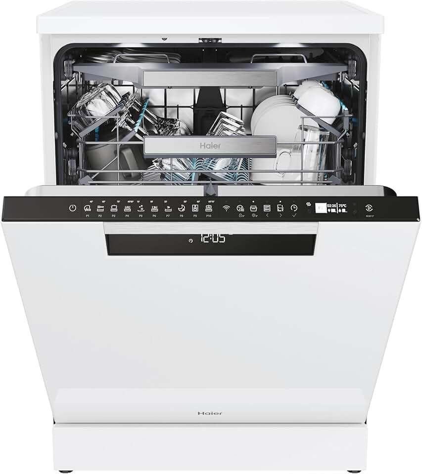 Haier - lave-vaisselle série XF - 60 cm - 15 couverts, 7 programmes - XF 6B2M3PW