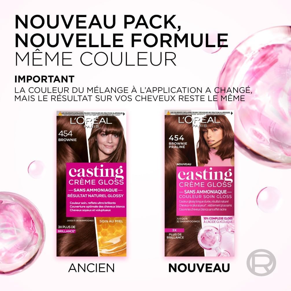 L'Oréal Paris - Casting Crème Gloss - noir bleuté, soin sans ammoniaque, semi-permanent, 2.1