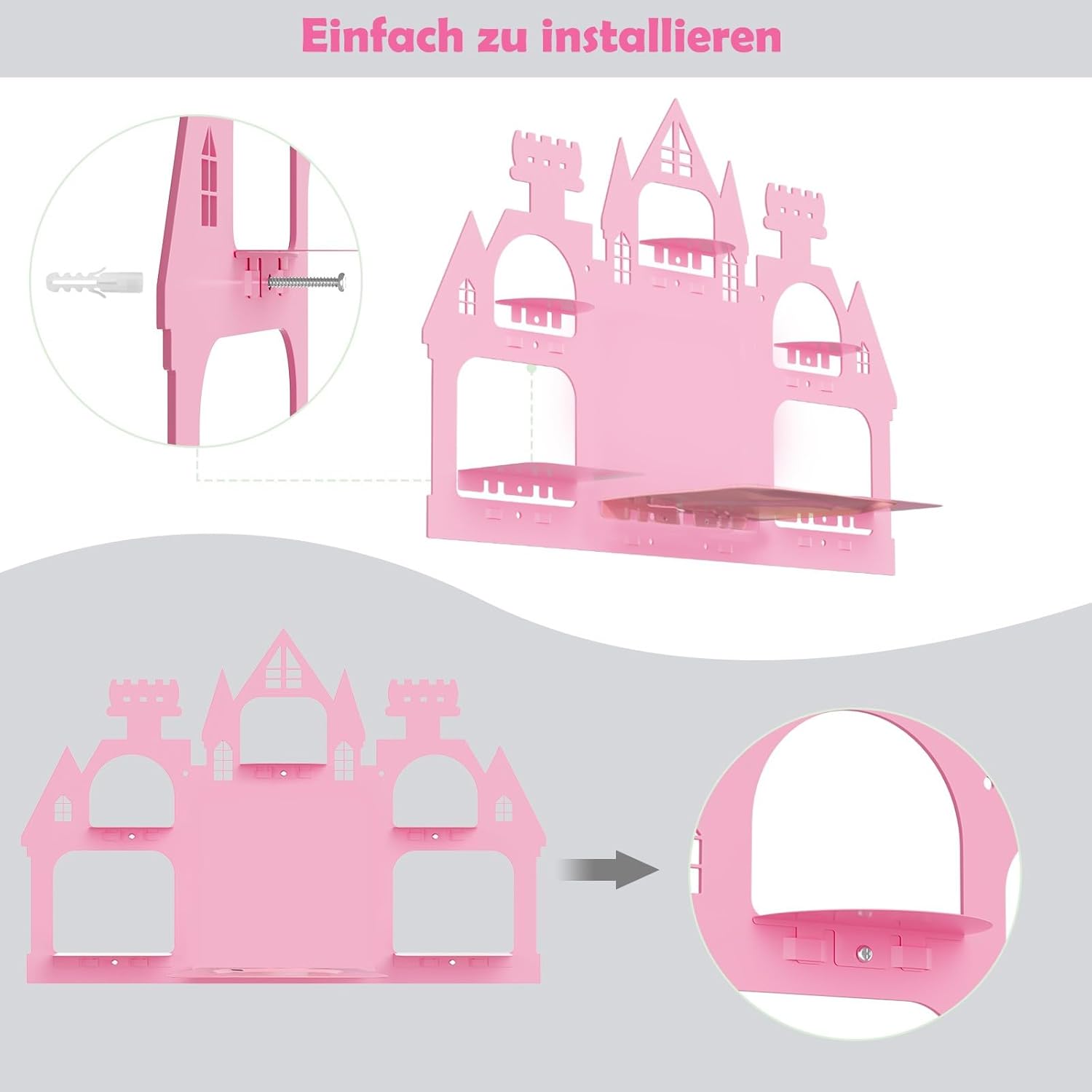 Étagère murale magnétique pour Tonies - métal - 15 à 25 figurines - rangement chambre enfant