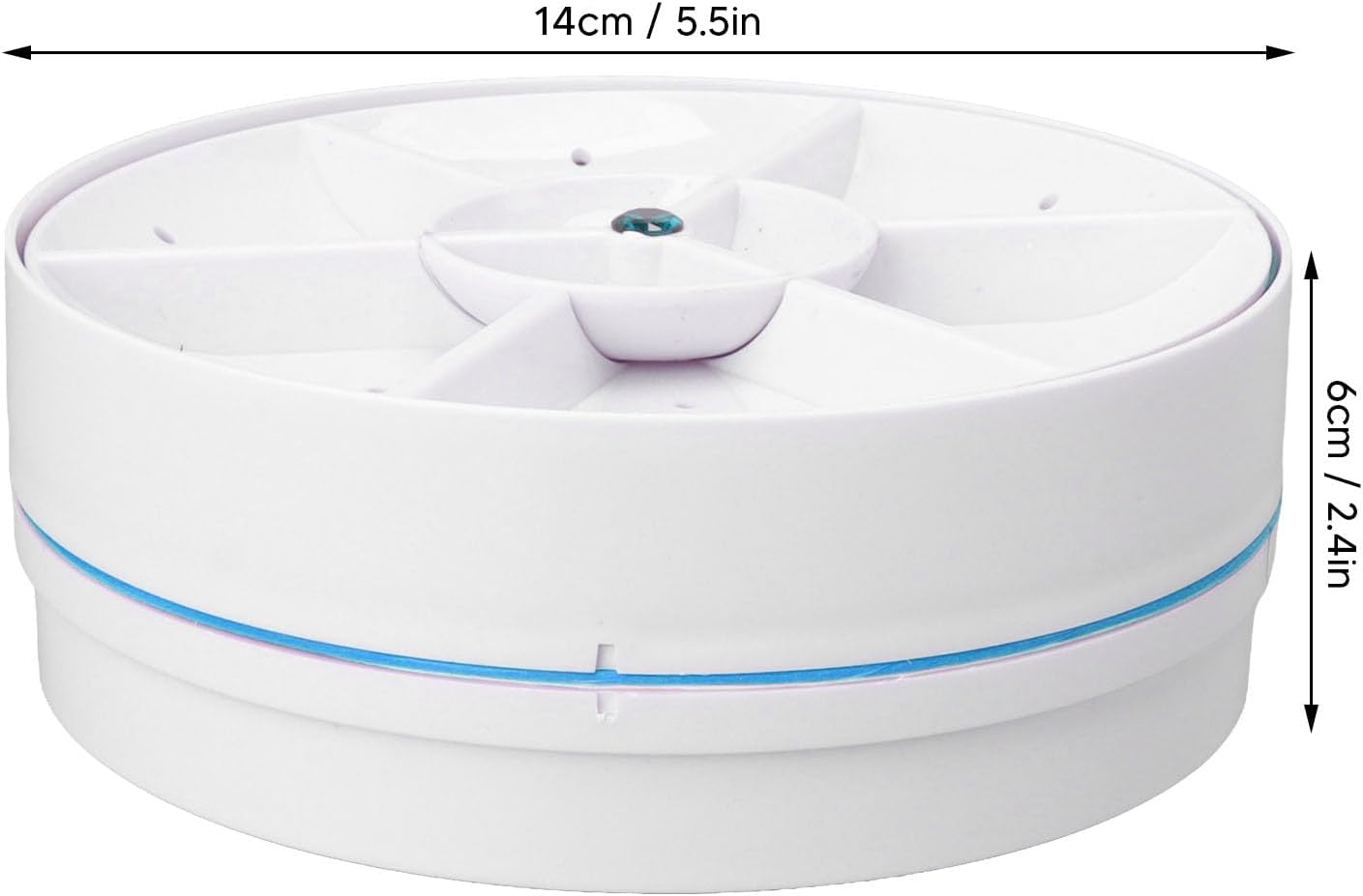 Mini lave-vaisselle portable - compact - USB sans fil, arrêt auto, bleu