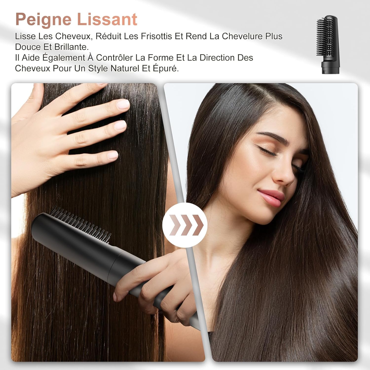 Air styler 6 en 1 - 110 000 tr/min - séchage rapide, ionique, boucleur, lissante