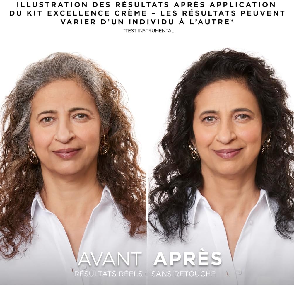 L'Oréal Paris - Excellence Crème - Coloration Marron Glacé 5,15 - Triple soin cheveux, 100% couverture blancs