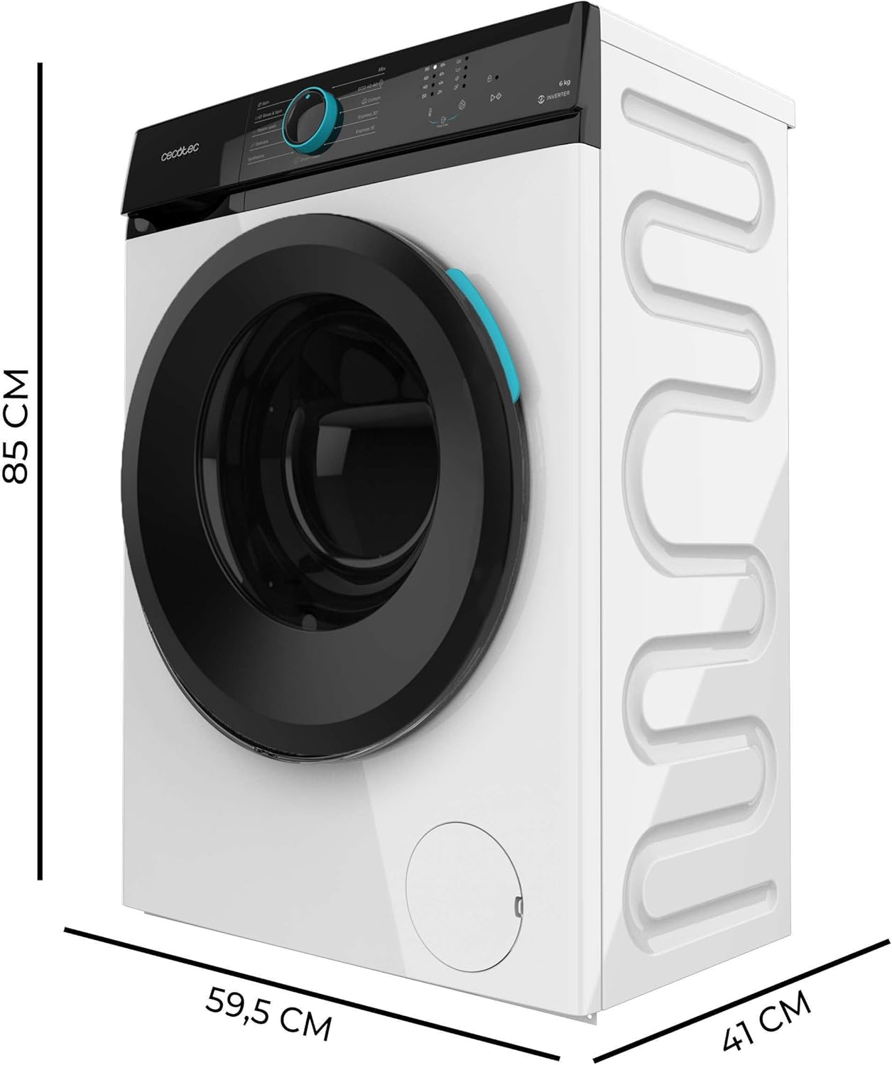 Cecotec - Bolero DressCode 6110 - 6kg, Inverter, 11 programmes, 1600W, 1200rpm