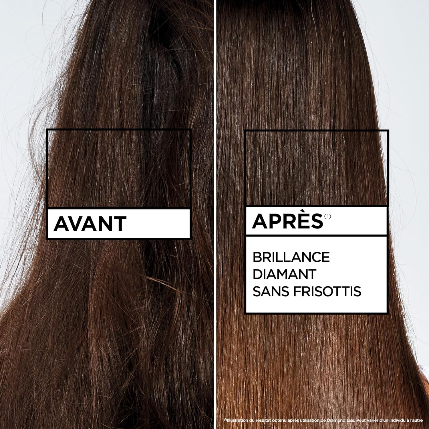 Garnier Fructis - Diamond Liss - 2 produits - Kératine, Argan, anti-frisottis