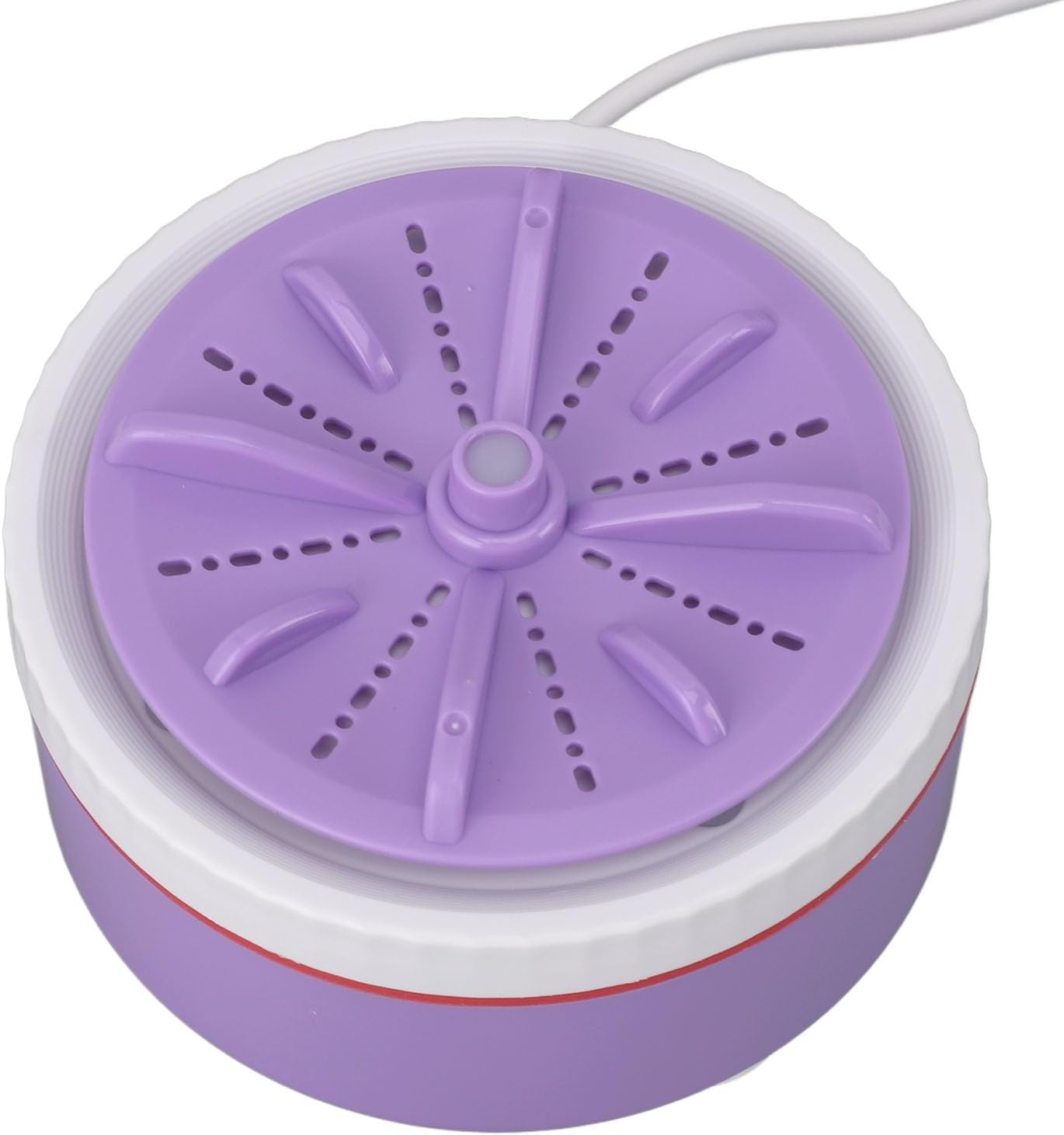 Machine à laver portable - mini turbo USB, lave-vaisselle réglable, idéale voyage, chronométrée - violet